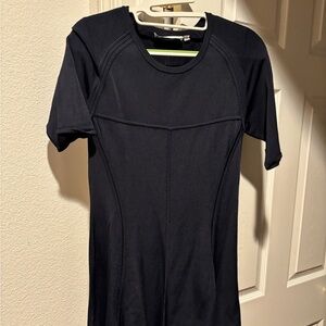 Gorgeous ALC knit dress size L bust 14” hips 18” armes 6”